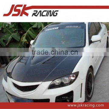 RX8 STYLE CARBON FIBER HOOD FOR MAZDA M3 (JSK180319)