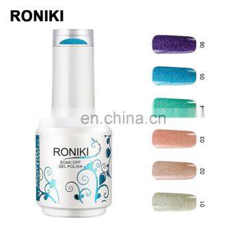 RONIKI OEM Factory Many Color Nail Gel Polish Manufacturer Cheap Gel Nail Polish UV Gel LED Lamp 30s Uvlamp 2mins Free Sample