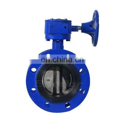 Bundor stainless steel metal hard seated flange gearbox for butterfly valve low price