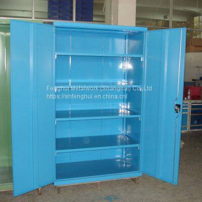 Heavy duty workshop hardware tools hanging board storage cabinet double door square hole tool cabinet