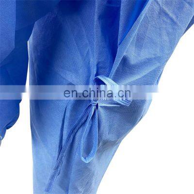 New Design Lightweight Disposable Impervious Anti-splash Sms Hospital Clothing Patient Gown for Medical Use photo-3