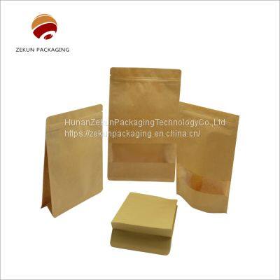 stand up kraft paper bag