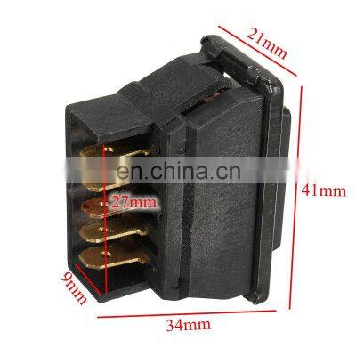 3 in 1 5 Pins Universal Car DPDT Momentary Power Window Switch Power Door Lock Control photo-5