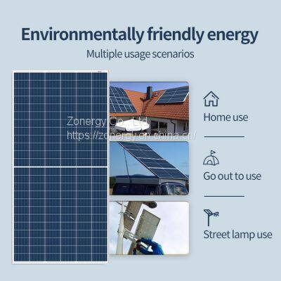 Cheap Zonergy 535w Monocrystalline Power Photovoltaic Solar Panel for Solar Energy Systems