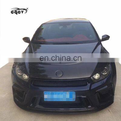 Good Fitmen As-pec Style Wider Body Kit for Volkswagen Scirocco Front Bumper Rear Bumper Side Skirts Hood Wider Fender Spoiler