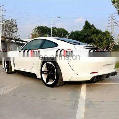 TR Style Wide Body Kit for Porsche Carrera 911 991 Front Bumper Rear Bumper Side Skirts and Rear Spoiler for Carrera 991 photo-4