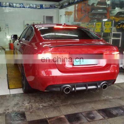 Carbon Fiber Auto Rear Diffuser Lip for Jaguar XE 2015 2016 photo-3