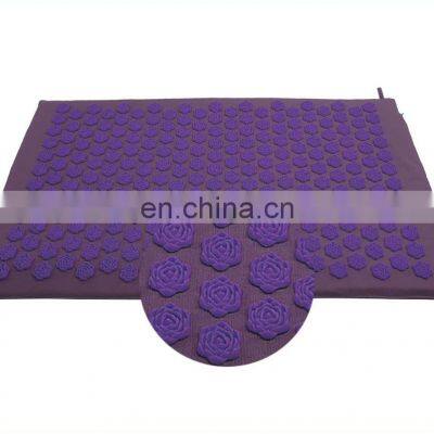 Flower Shape Spike Without Glue on Duck Canvas Acupressure Foot Mat photo-4