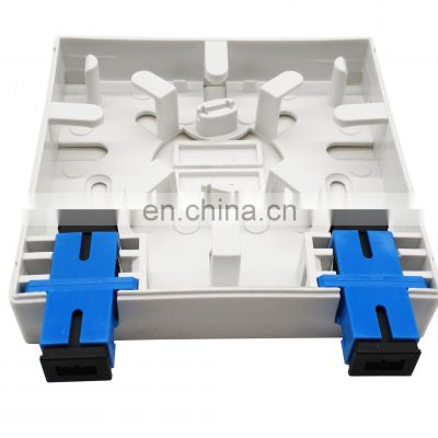 2 cores Fiber Optic Face Box fibra optica FTTH Fiber Optic Face Plate fiber optic outlet