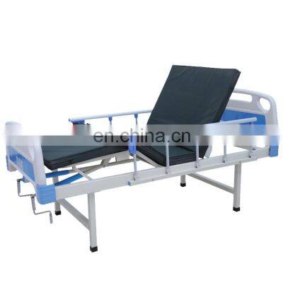 high quality ABS Head folding Double crank two function hospital bed