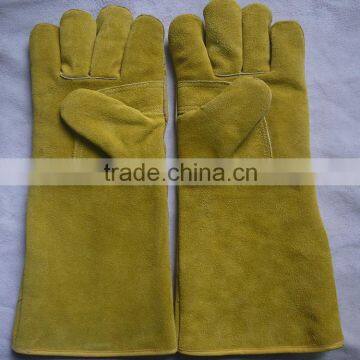 New products cow split leather heat resistant welding gloves, protection gloves for welders