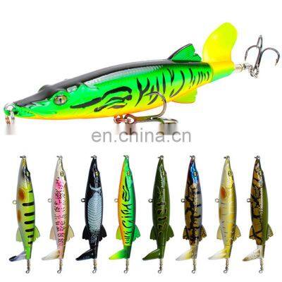 NewType 13cm 16g Pike Floating Rotating Tail Bait Freshwater Saltwater Bass Lures Topwater Fishing Lure Whopper Plopper