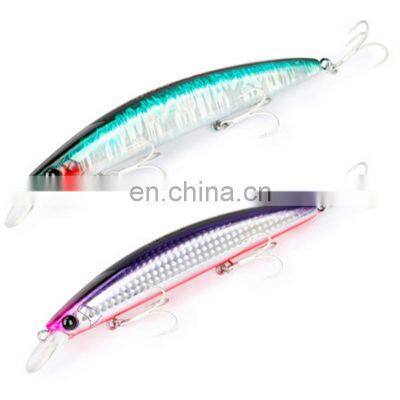 New 130mm 23g 14 Colors Long Casting Twinkle Floating  Minnow Lure Hard Bait Beach Pesca Bass Fishing