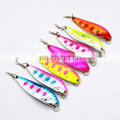 Stainless Steel Fish Spoon Lure With Hook Fishing Lure Fishing Tackle  Metal Baits Big Game Lure for Russia