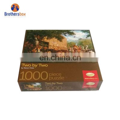 Wholesale Custom Cardboard 1000 piece Jigsaw Puzzle For Plain Jigsaw Puzzle 500 Piece Different Kind