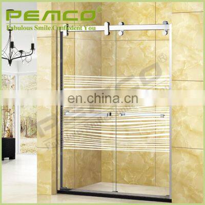 Wholesale Custom Modern Sliding Hotel Frameless Tempered Glass Shower Rooms Bathroom photo-4
