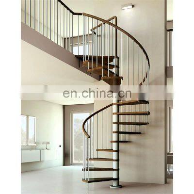 Glass spiral stairs