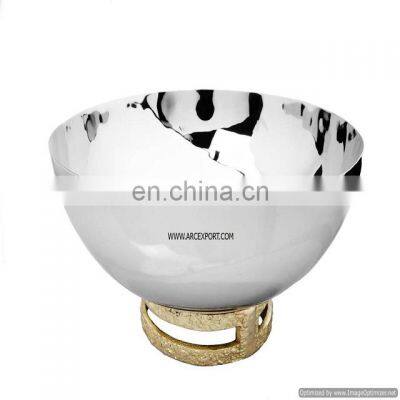 Oval Shape White & Gold Edge Bowl photo-4
