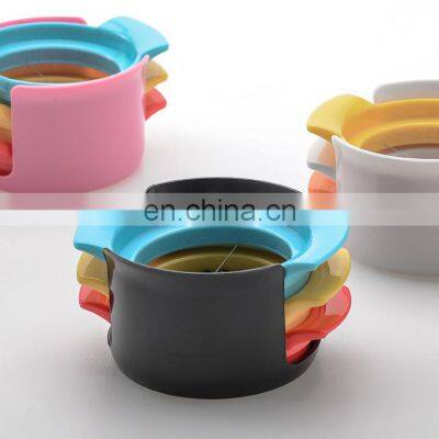 Hot Selling Multi Function Fancy Plastic Boiled Stainless Steel Mainstays Egg Slicer