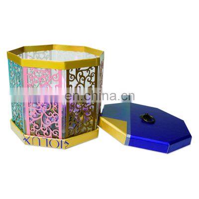 LED light surprise box gift paper packaging laser cutting innovate rigid box with lid