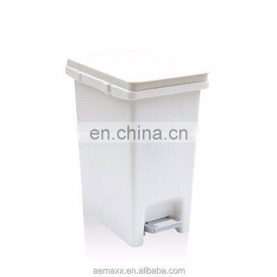 Square Kitchen Plastic Foot Step Pedal Waste Bin pp Pedal Bin Cheap Price Kitchen Waste Bin photo-5