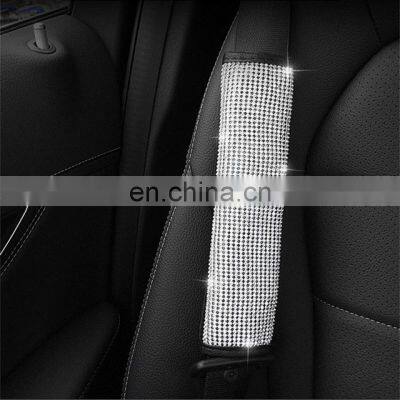 Autoaby Bling Bling Rhinestones Crystal Car Steering Wheel Cover PU Leather Steering-wheel Covers Auto Accessories Case photo-3