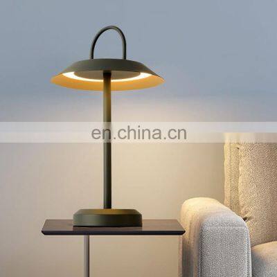 Wholesale Acrylic Indoor Bedside Study Room Ash Black Matte Gold Modern Decoration LED Desk Light