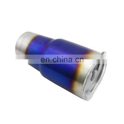 AUSO Customizable Logo Universal Auto Parts Stainless Steel Baking Blue Double Wall Travel Car Water Cup