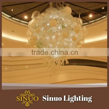 Fiber glass lights blown glass pendant light