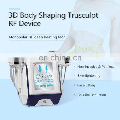 Monopolar Radiofrequency Fat Burning Facial Lifting Beauty Equipment Trusculpt Hot Sculpting Slimming Cellulite Reduction Device