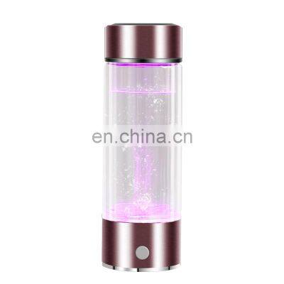 400ML Portable SPE PEM LED Wholesale Hydrogen Rich Water Bottle Generator