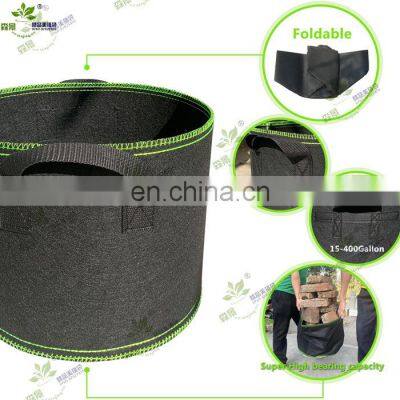 Amazon Hot Sold 3 7 10 15 20 25 100 Gallon Plant Bag Eco Friendly Planter Non-Woven Garden Fabric Pots Felt Grow Bag