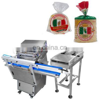 Hot Sales Automatic Bread Bag Packing Machine For Pita Bread Tortilla Chapati Packing Machine Bread Twist Tie Packing Machine