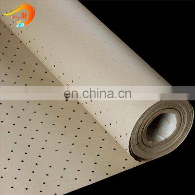 China supplier food garde packing wrapping brown perforated kraft paper/punched kraft paper