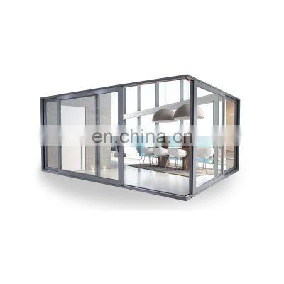 YY home Thermal Break Sound insulation aluminum Modern corner Design Glass lift sliding door