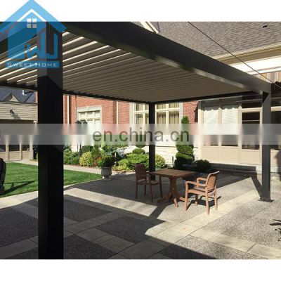 Hot Sell Aluminum Awning And aluminum Louvers Pergola With Side Screen