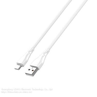 LDNIO LS612 ABS Material 25W USB Micro, For Iphone Type-c Fast Charging Data Cable 2M photo-5