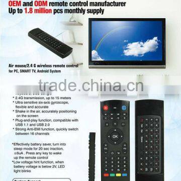 China Shenzhen Supplier of 2.4G Air Mouse Android TV Box Remote Control photo-3