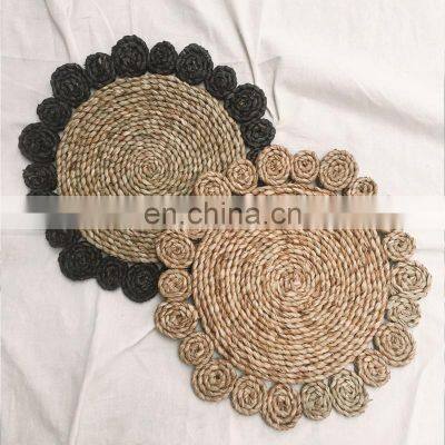 Sunflower Style Natural Seagrass Placemat, Bohemian Weave multipurpose wall decor basket wholesale Manufacturer