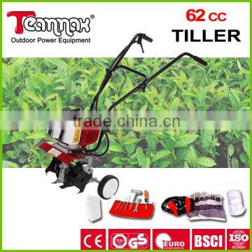 Teammax gasoline manual rotary mini tiller