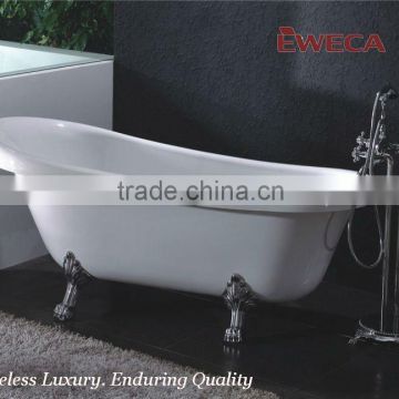 Antique Acrylic Soaking Bathtub with Floor standing faucet