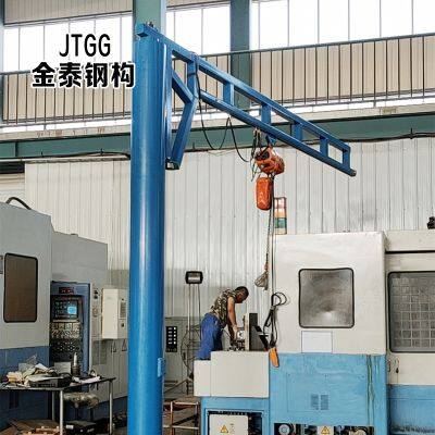 Fixed Column-type 360 Degree Truck Crane Floor Mounted Jib Type Power Lifter Free Standing