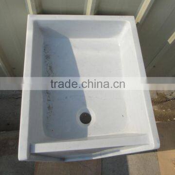 Beautiful Design Natural White Marble Bathroom Sink & Wash Basin photo-3