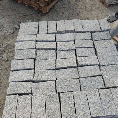 China G603 Grey Granite Cobbles Gray Granite Pavers Natural Split Cobbles photo-2