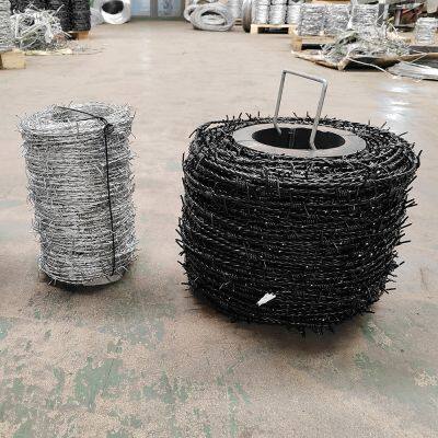 Wholesale Price Barbed Wire Fence PVC Galvanized Barbed Iron Wire Per Roll Customized Size Protective Barbed Wire Coil