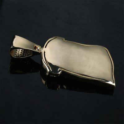 Hip Hop AAA CZ Zircon Stone Paved Bling Iced Out Big JESUS Piece Pendants Necklace for Men Rapper Jewelry Gold Color photo-4