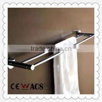 Hotel style bathroom towel rack