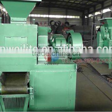 9Cr2Mn Steel Roller Press Round Shape Charcoal / Peat / Coal Briquette Making Machine