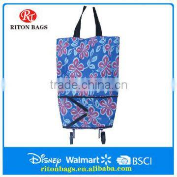 Environmental shopping bag with wheels