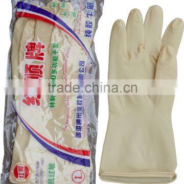 natural latex working glove/household latex glove